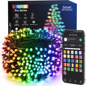 81nydZCJ5FL._AC_SL1500_ Brizled Pro Smart Christmas Lights 66ft 200 LED WiFi Christmas Tree Lights App & Voice Controlled